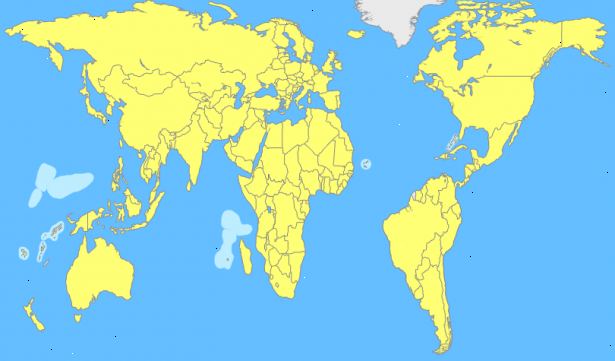 Hoe de locaties van landen onthouden op een wereldkaart. Onthoudt de continenten.