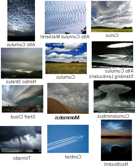Hoe de verschillende soorten wolken onderscheiden. Meer vertrouwd te raken met de wolken.