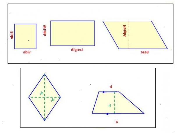 Hoe de oppervlakte van een vierhoek vinden. Weten wat een parallellogram is.