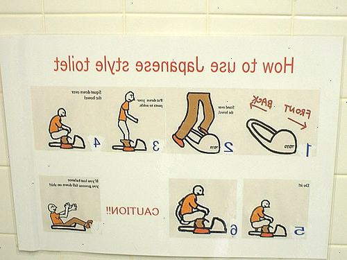 Hoe maak je een squat toilet te gebruiken. Breng je eigen wc-papier.