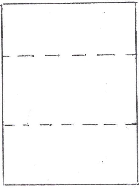 Hoe maak je een papieren vouwen in drieën. Ervan uitgaande dat je een standaard 8 1/2 "x 11" stuk papier, om nauwkeurige tweederde bereiken, deelt u eenvoudig 11 met 3 (11/3 = 3 2/3).