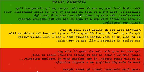 Hoe te rastafarian Engels spreken. Leer enkele belangrijke rastafari woorden en zinnen en hun Engels vertaling.