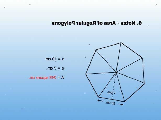 Hoe je de oppervlakte van een polygoon te berekenen. Gebruik de coördinaten van de hoekpunten voor het vinden van de oppervlakte van onregelmatige veelhoeken.