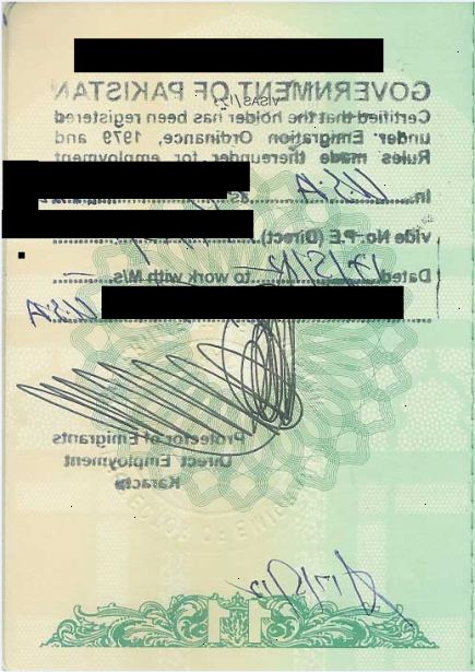 Hoe kunt u uw paspoort gestempeld uit protectoraat van emigranten in Pakistan. Nationale identiteitskaart voor overzeese Pakistanen.