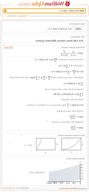 Hoe oplossen van differentiaalvergelijkingen. Afgeleide definiëren.