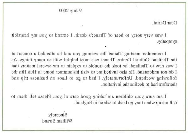 Hoe maak je een condoleance brief schrijven. Koop condoleance kaarten om mee te beginnen.