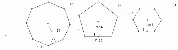 Hoe de oppervlakte van regelmatige veelhoeken vinden. Het gebied van een regelmatige veelhoek wordt gegeven door de formule.
